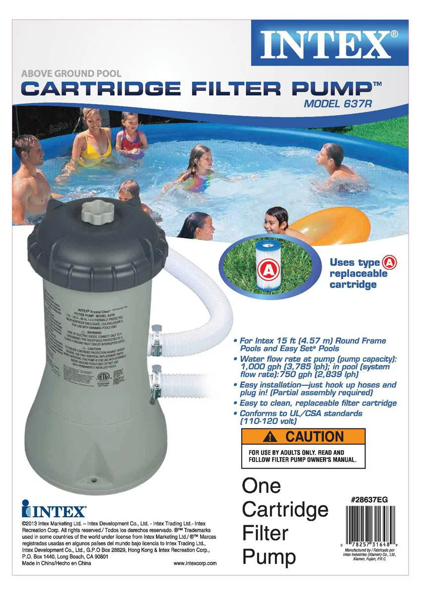 1000 GPH Pool Cartridge Filter Pump & Maintenance Kit I82209