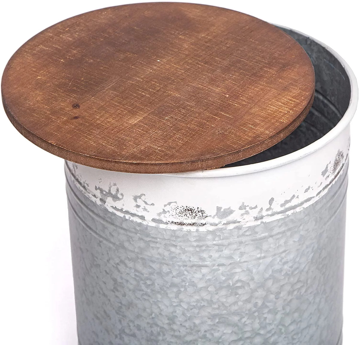 Round Side Table with Bin A21509