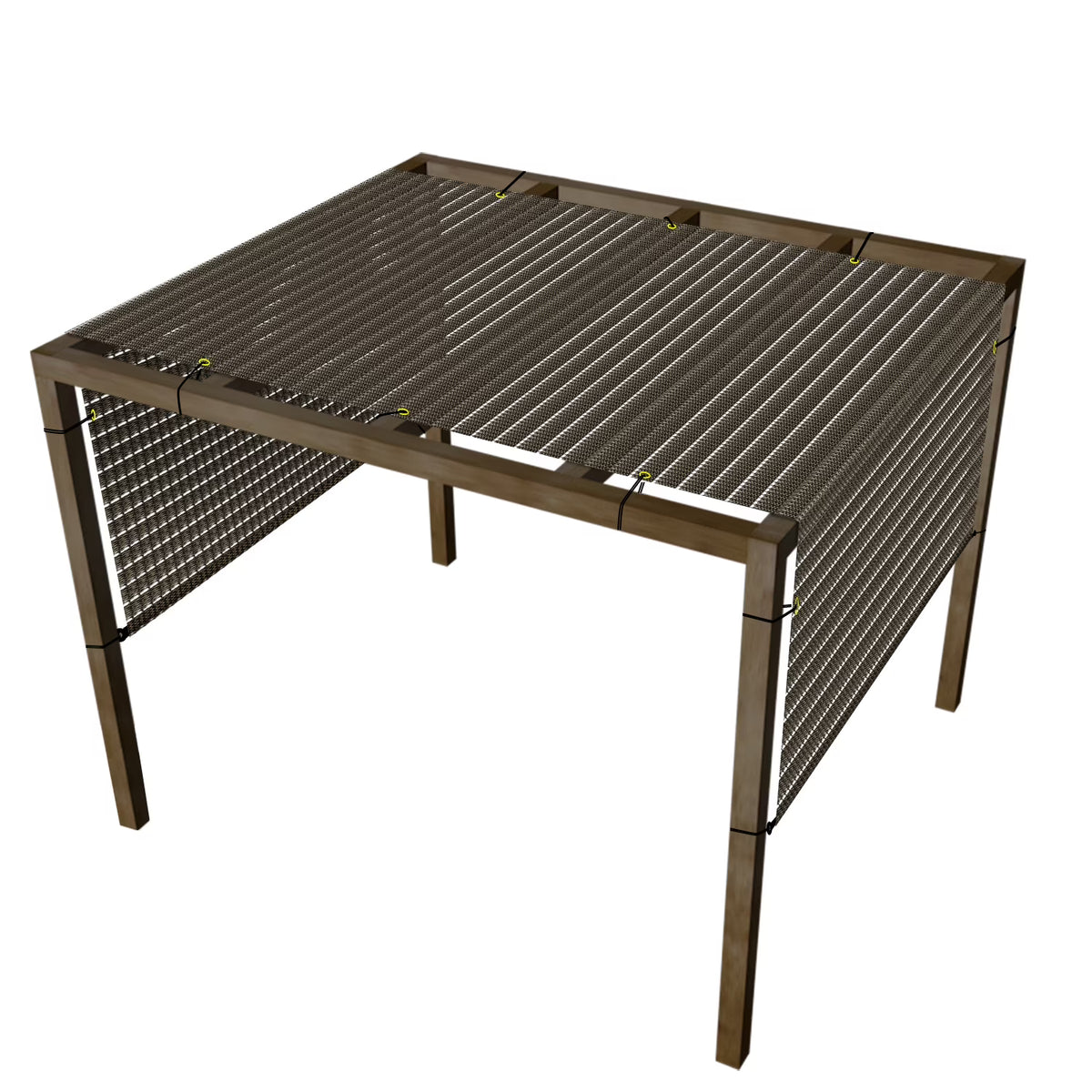 Brown Pergola Replacement Cover Canopy with Gromets V42642