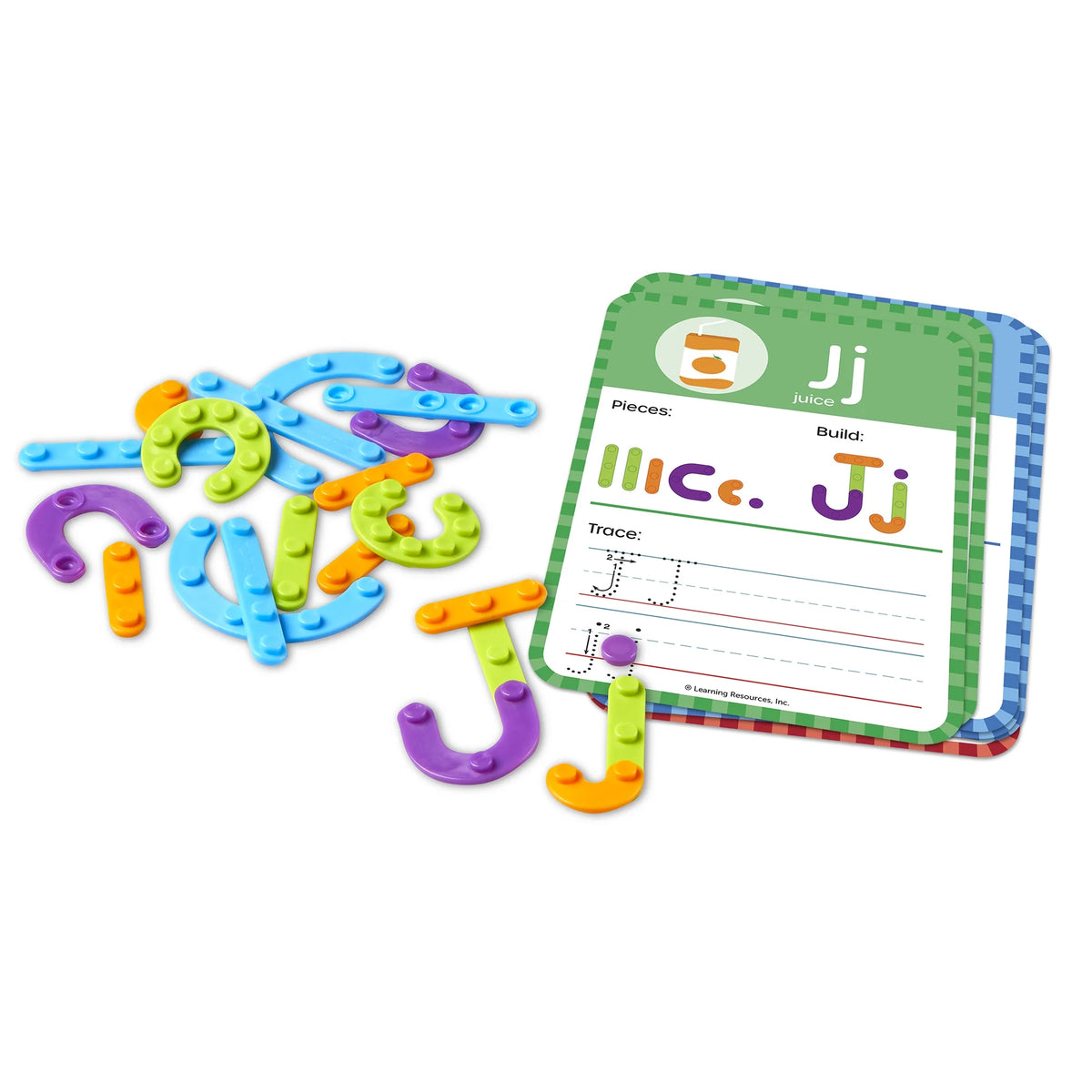 Kindergarten Letter & Number Maker - 60 Pieces Math Games J17814