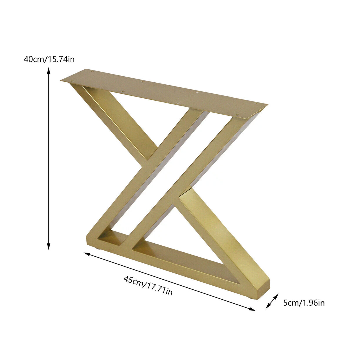 16" Metal Table Legs Gold Steel X58826
