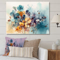 Floral Violet Canvas Art Print F9143
