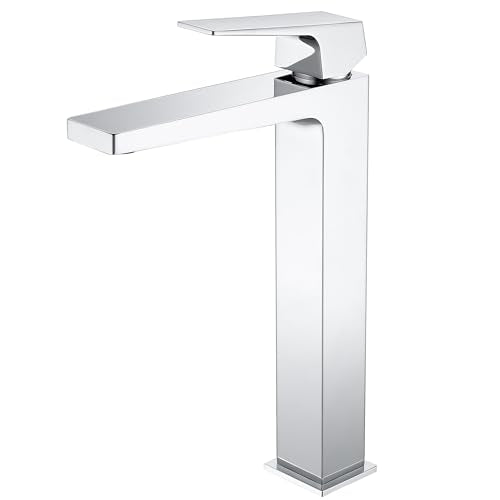 Chrome Tall Single Handle One Hole Vessel Sink Faucet X942558