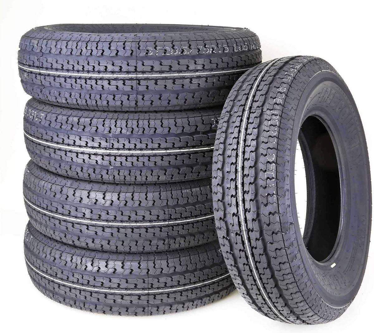 5 Trailer Tires ST175/80R13 6PR Load Range C with Scuff Guard O127