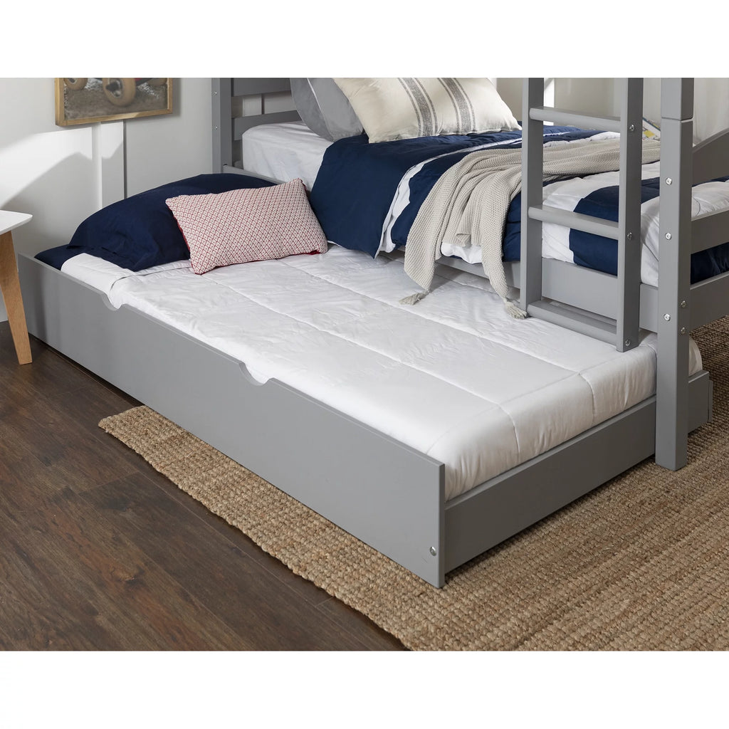 Solid Wood Twin Trundle Bed F157378