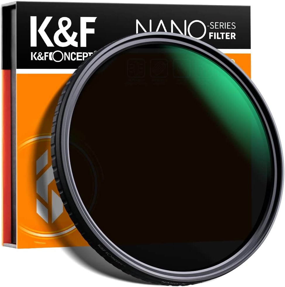 67mm Variable ND Filter ND32-ND512 (5-9 Stops) HD Neutral Density Lens Filter with 28 Multi-Layer Coatings, Pack of 2 G21720
