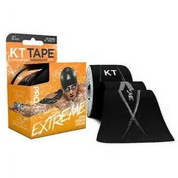 Black Synthetic Kinesiology Tape 20 Precut Strips S4815
