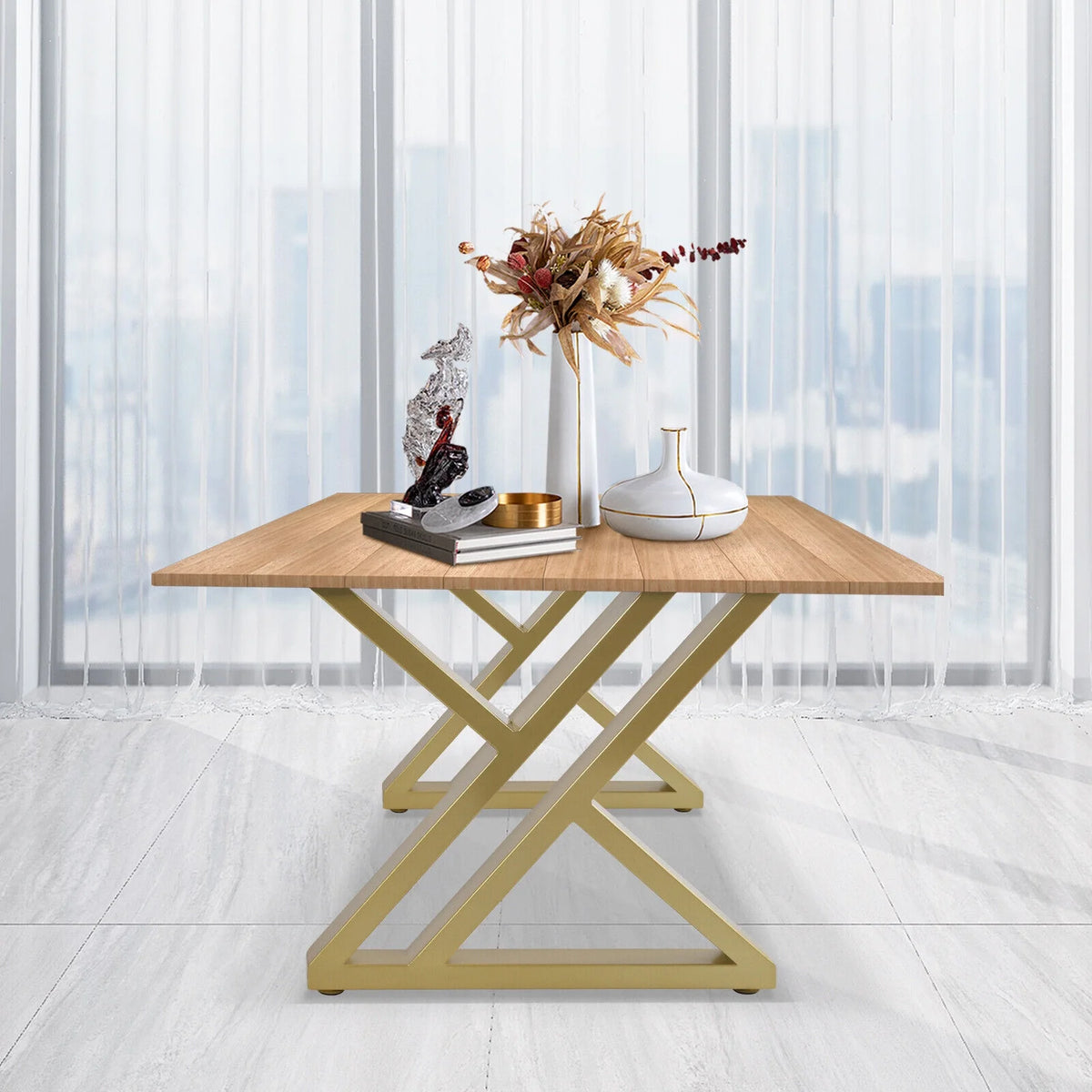 16" Metal Table Legs Gold Steel X58826