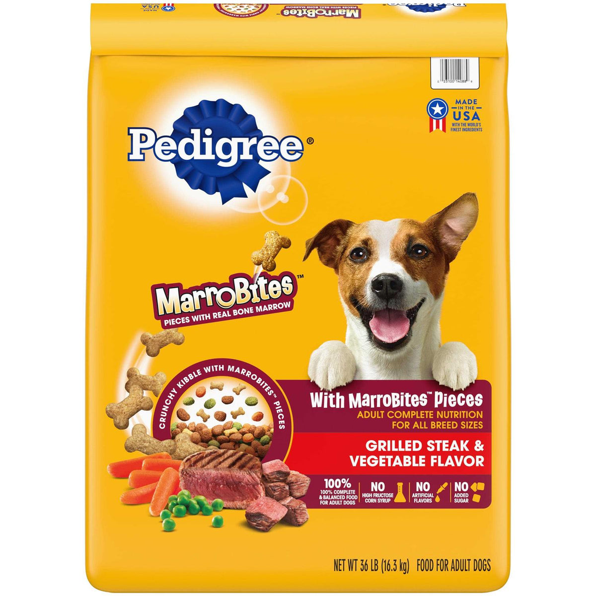 Steak & Vegetable Adult Dry Dog Food E16227