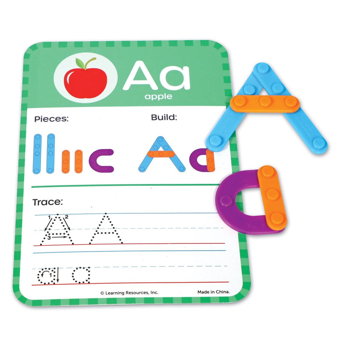 Kindergarten Letter & Number Maker - 60 Pieces Math Games J17814