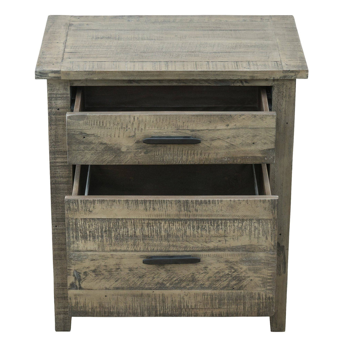 Reclaimed Wood Filing Cabinet with Two Drawers R995617