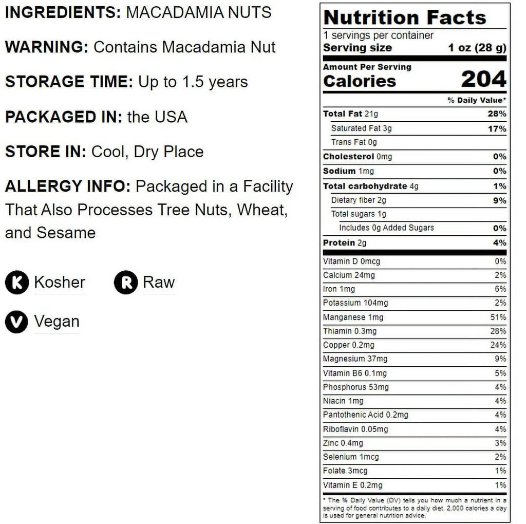 Macadamia Nut Pieces, 2 Pounds V685852
