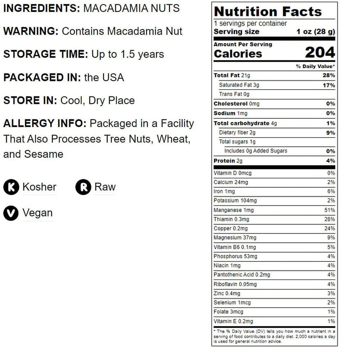 Macadamia Nut Pieces, 2 Pounds V685852
