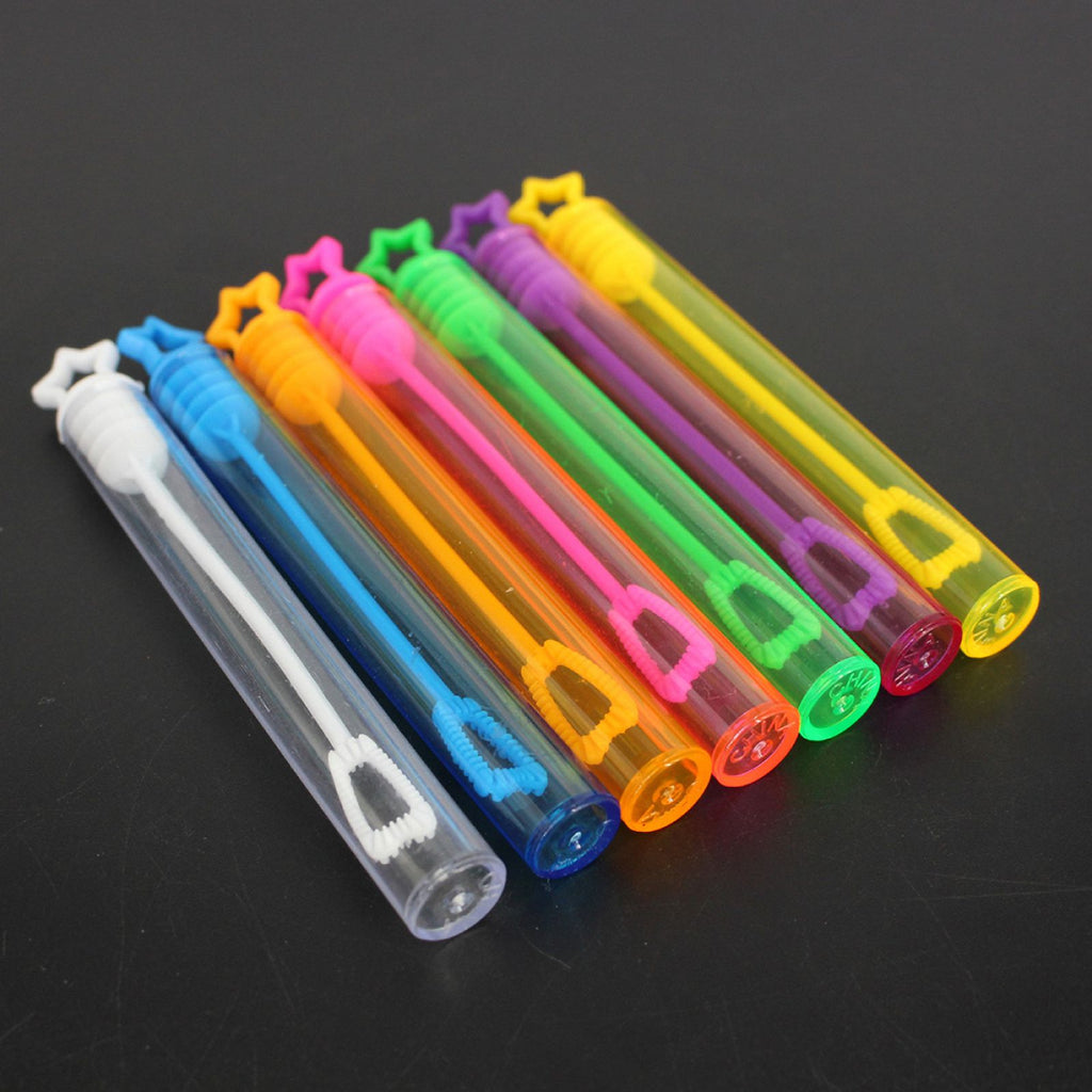 12Pcs Star Heart Shape Bubble Wands Toys I2515
