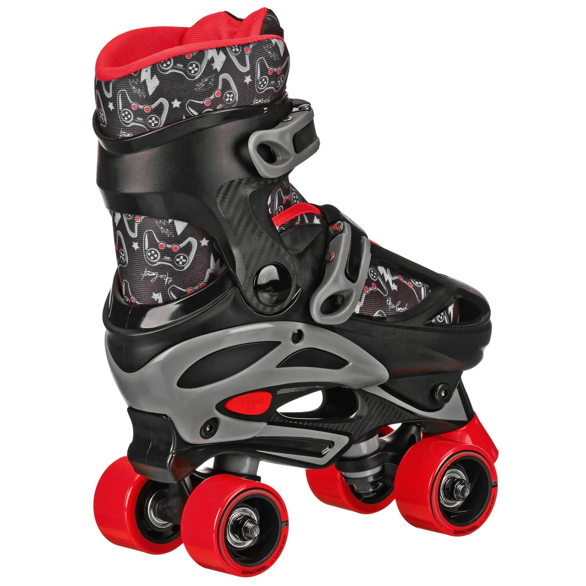 Boys 2-in-1 Roller/Inline Skates Black/Green A762