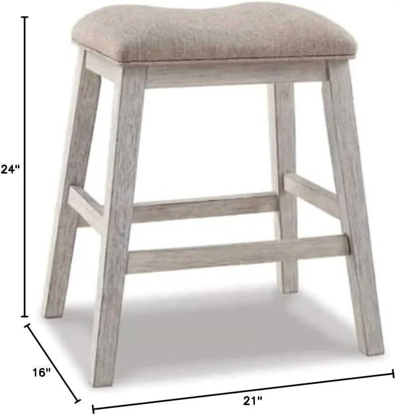 24" Counter Height Upholstered Barstool, Set of 2 Y2831
