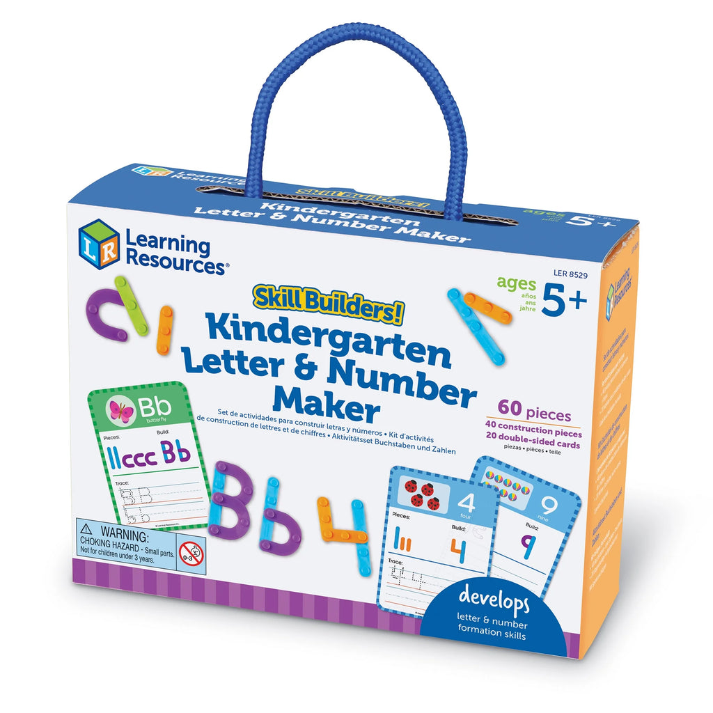 Kindergarten Letter & Number Maker - 60 Pieces Math Games J17814