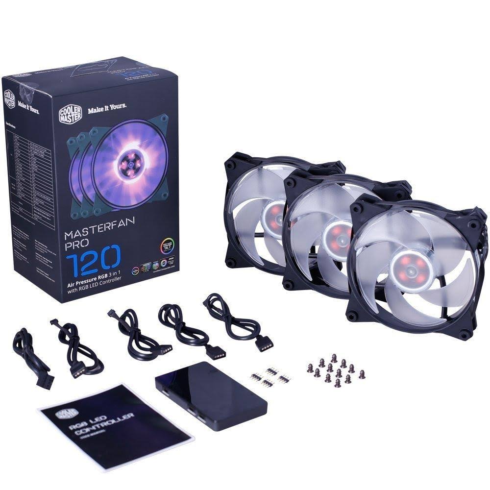 120 Air Pressure RGB Case Fan Pack of 3 I60656