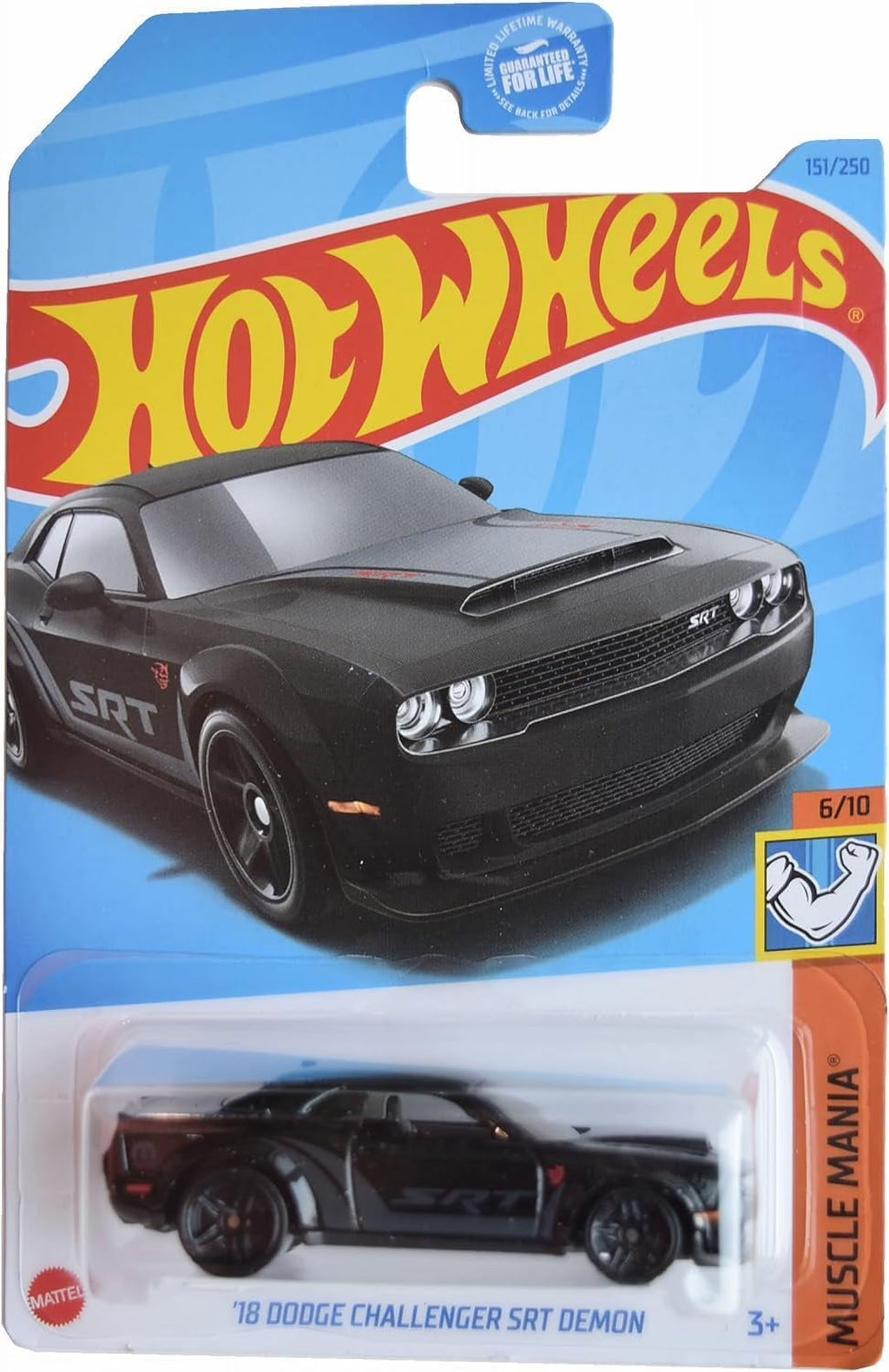 18 Dodge Challenger SRT Demon Black Muscle Car Z997