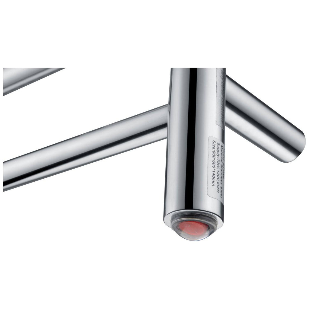Polished Chrome 7-Bar Electric Towel Warmer L9317