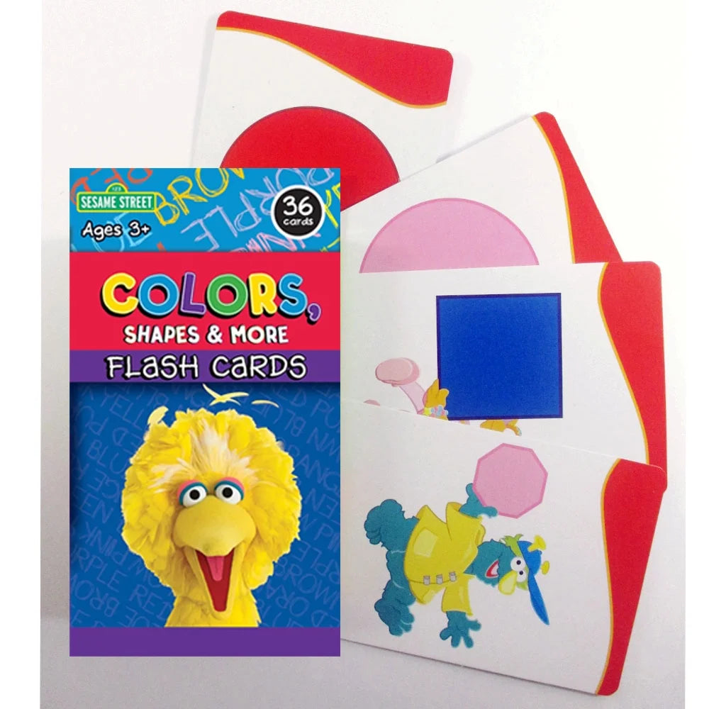 Sesame Street Flash Cards Beginning Words Numbers Colors Shapes Alphabet ABC O614