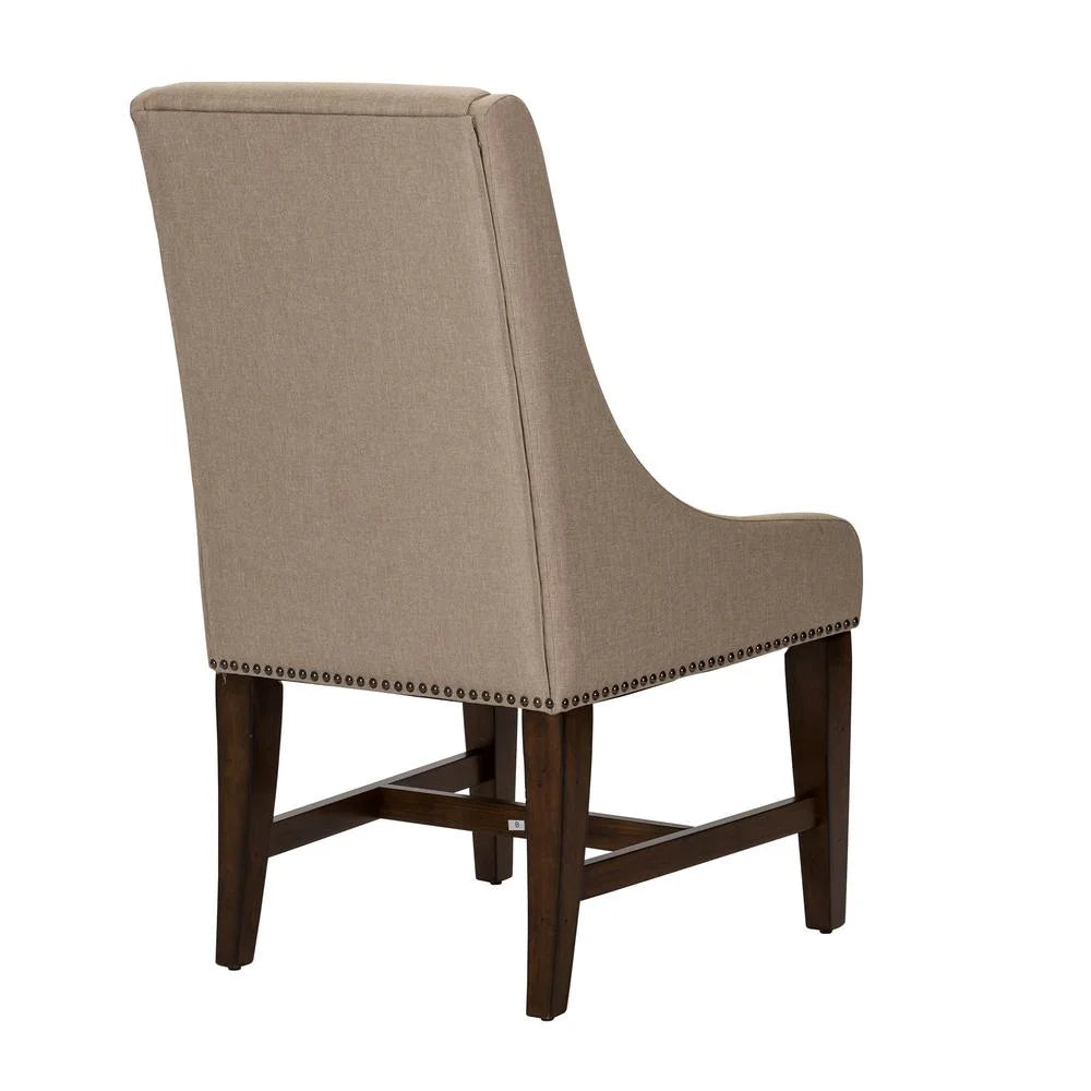 Set of 2 Medium Brown Dining Chairs L43124