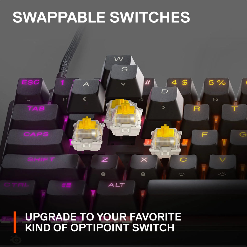 Wired 60% Gaming Keyboard with RGB Lighting - Black Q895