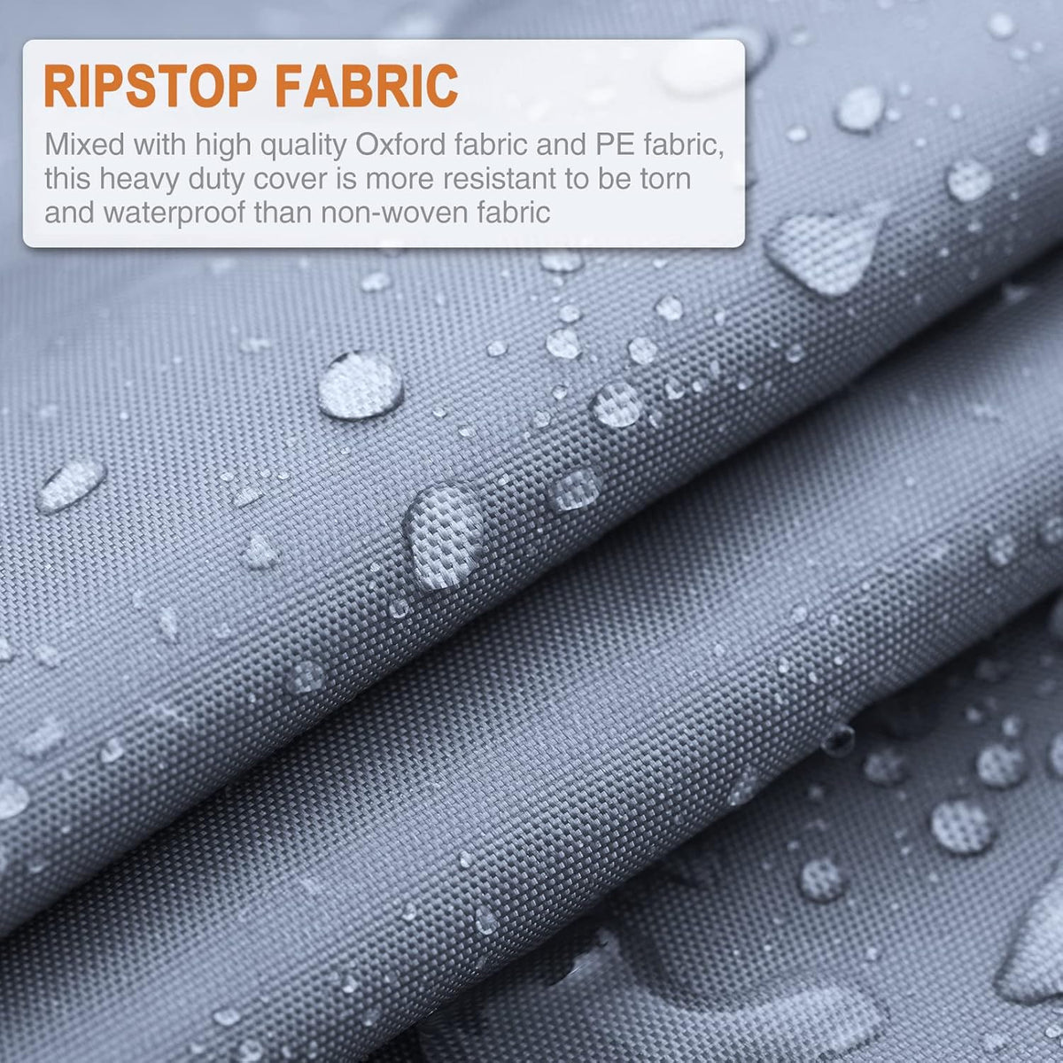 Windproof Waterproof Rip-Stop RV Cover for 23’-26’ Motorhome with 2Pcs Extra Long Straps & Gutter Covers X19081