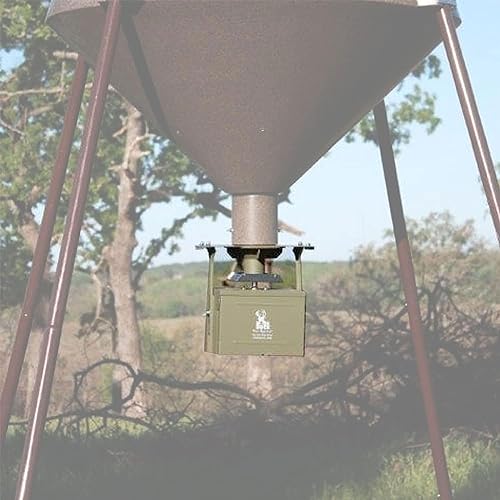 12 Volt High Torque Motor Automatic Hunting Game Feeder Conversion Kit with Timer Holder and Large Swing Door Slinger K9102