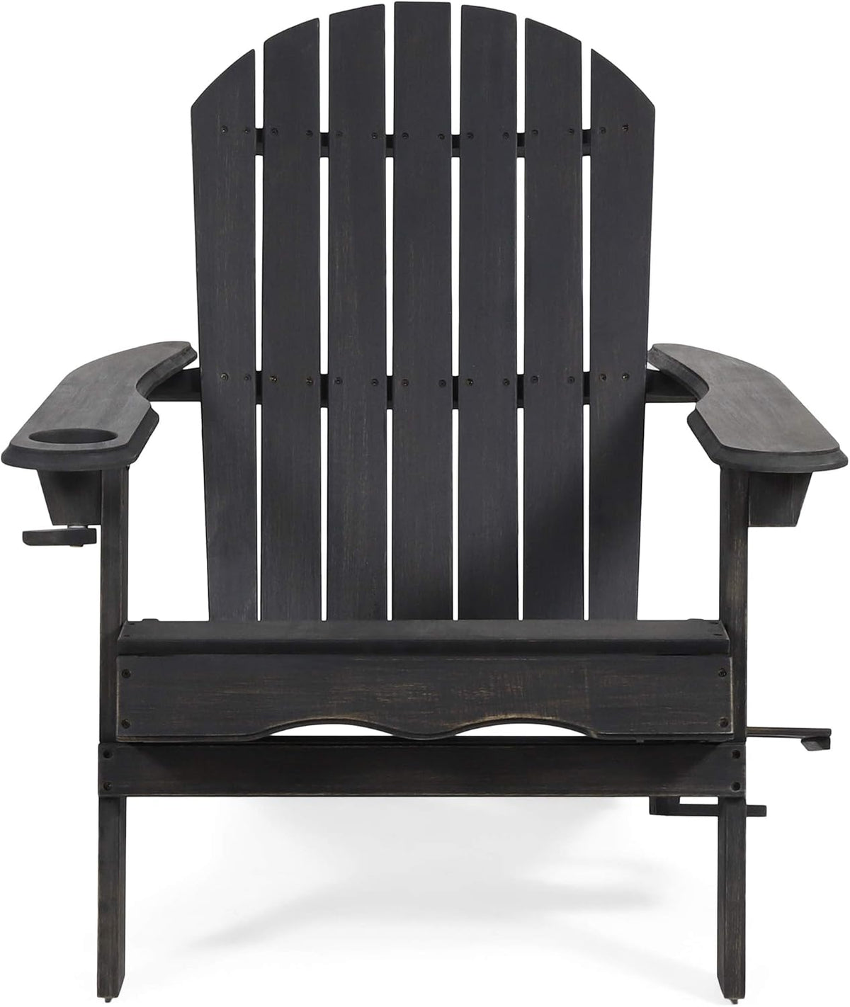 Gray Acacia Wood Folding Adirondack Chair K4932