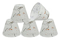 Off White Chandelier Clip-On Lamp Shade Set (5 Pack) Q227387