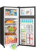 Silver 4.5 Cu.Ft Double Door Refrigerator with Freezer M75746