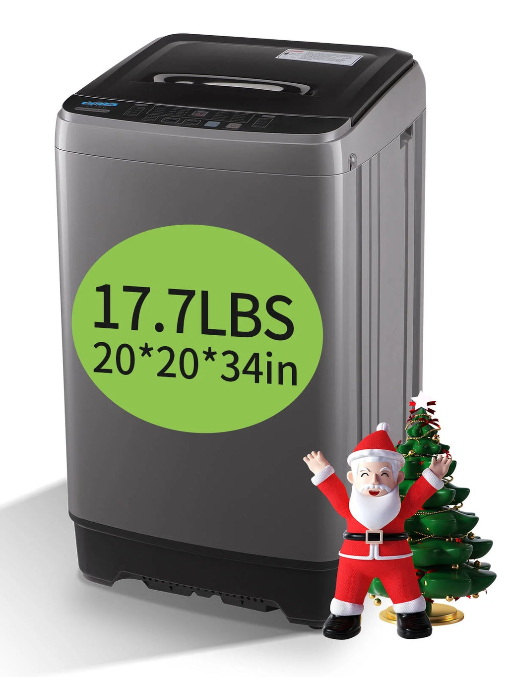 Grey 17.7 lbs Portable Washing Machine G13048