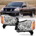 2004-2015 Nissan Titan Armada Headlights Replacement Driver + Passenger N358