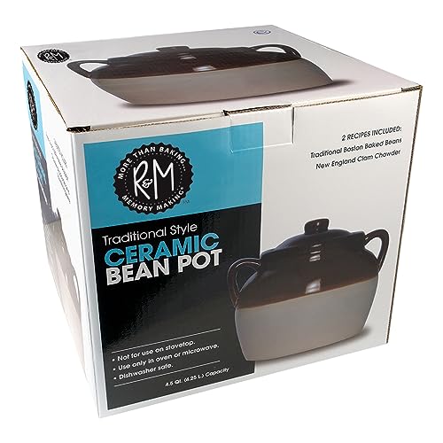 4.5 Quart Large Ceramic Bean Pot I96646