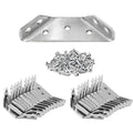 20 Pack Stainless Steel Furniture Corner Braces Connector with 140 Screws M60869