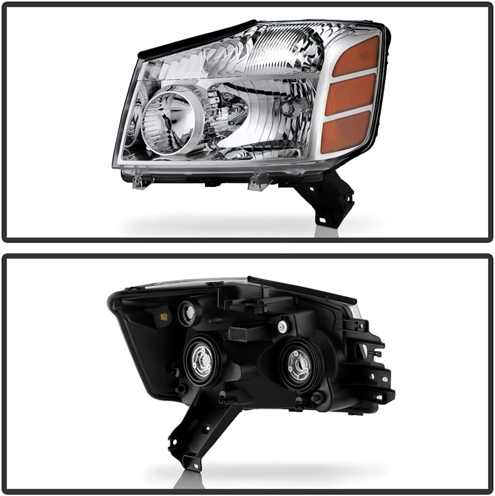 2004-2015 Nissan Titan Armada Headlights Replacement Driver + Passenger N358