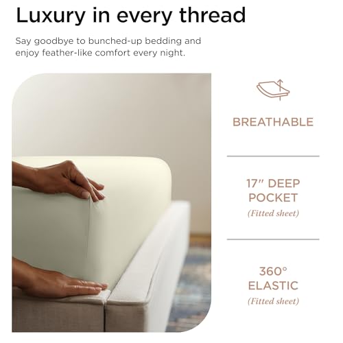 100% American Supima Cotton Queen Sheet Set 4 PC White R998