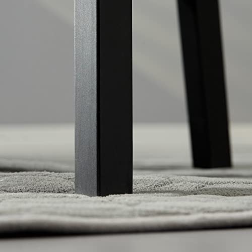 Black Wooden Cross Back Dining Chairs Set of 2 J87897