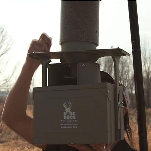 12 Volt High Torque Motor Automatic Hunting Game Feeder Conversion Kit with Timer Holder and Large Swing Door Slinger K9102