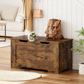 Brown Solid Wood Storage Chest Bench E36063