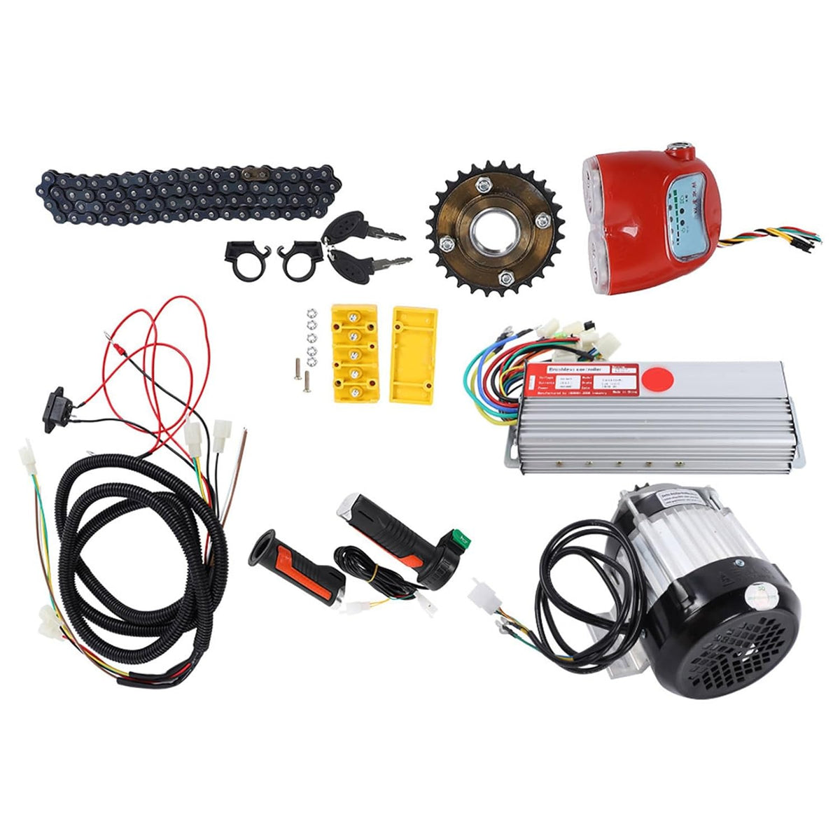 48V 800W DC Brushless Motor Kit Electric Bike Tricycle Scooter Conversion Kit U71638