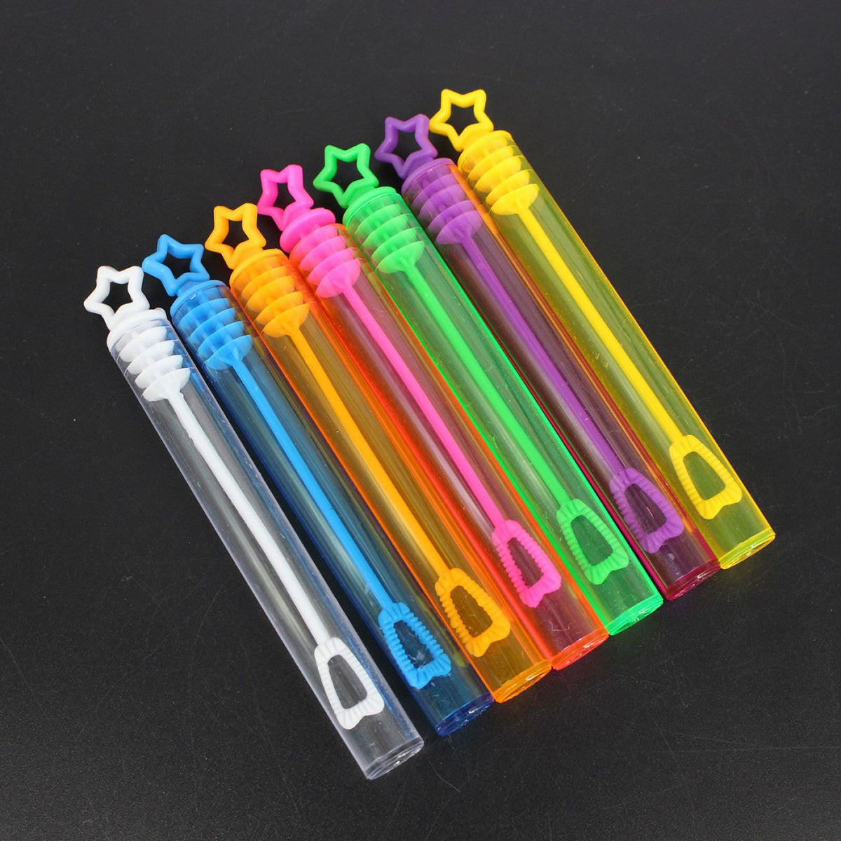 12Pcs Star Heart Shape Bubble Wands Toys I2515