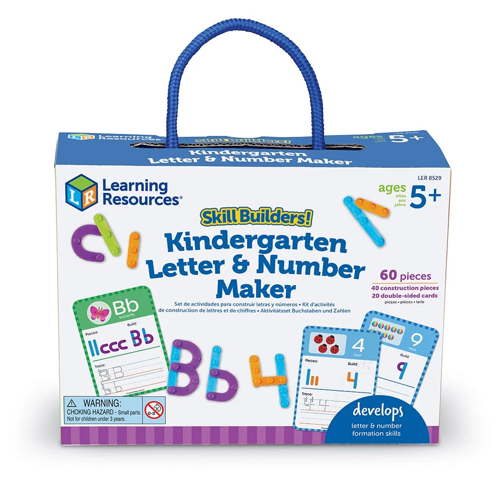 Kindergarten Letter & Number Maker - 60 Pieces Math Games J17814