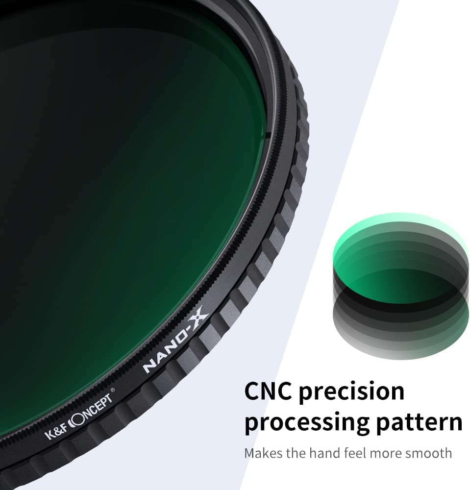 67mm Variable ND Filter ND32-ND512 (5-9 Stops) HD Neutral Density Lens Filter with 28 Multi-Layer Coatings, Pack of 2 G21720