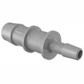 1/2x22 to 1/4x22 Barbed Reduction Coupler, Gray Kynar PVDF A49923