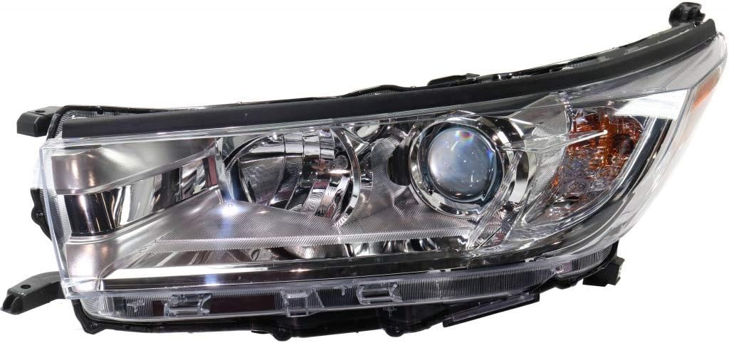 Driver Side Headlight Replacement for Toyota Highlander 2017 2018 2019 LE XLE Model B3952
