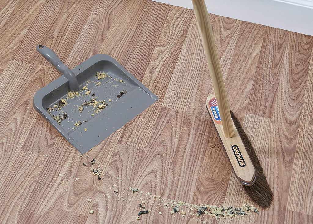 10-Inch Wide Plastic Dustpan with Comfort Grip Handle P58911