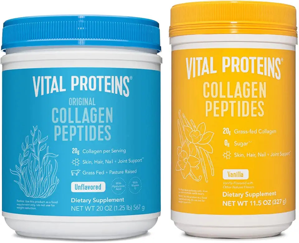 Collagen Peptides Powder 20 oz Unflavored 11.5 oz Vanilla C9203