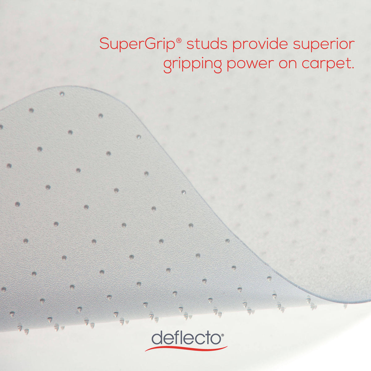 Recycled Chair Mat for Med Pile Carpet, 45x53 U84197